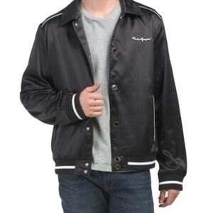 Karl Lagerfeld Bomber Style Satin  Jacket Sz XL